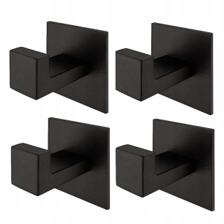 Kúpeľnový vešiak - Royal Artisan čierny neinvazívny háčik